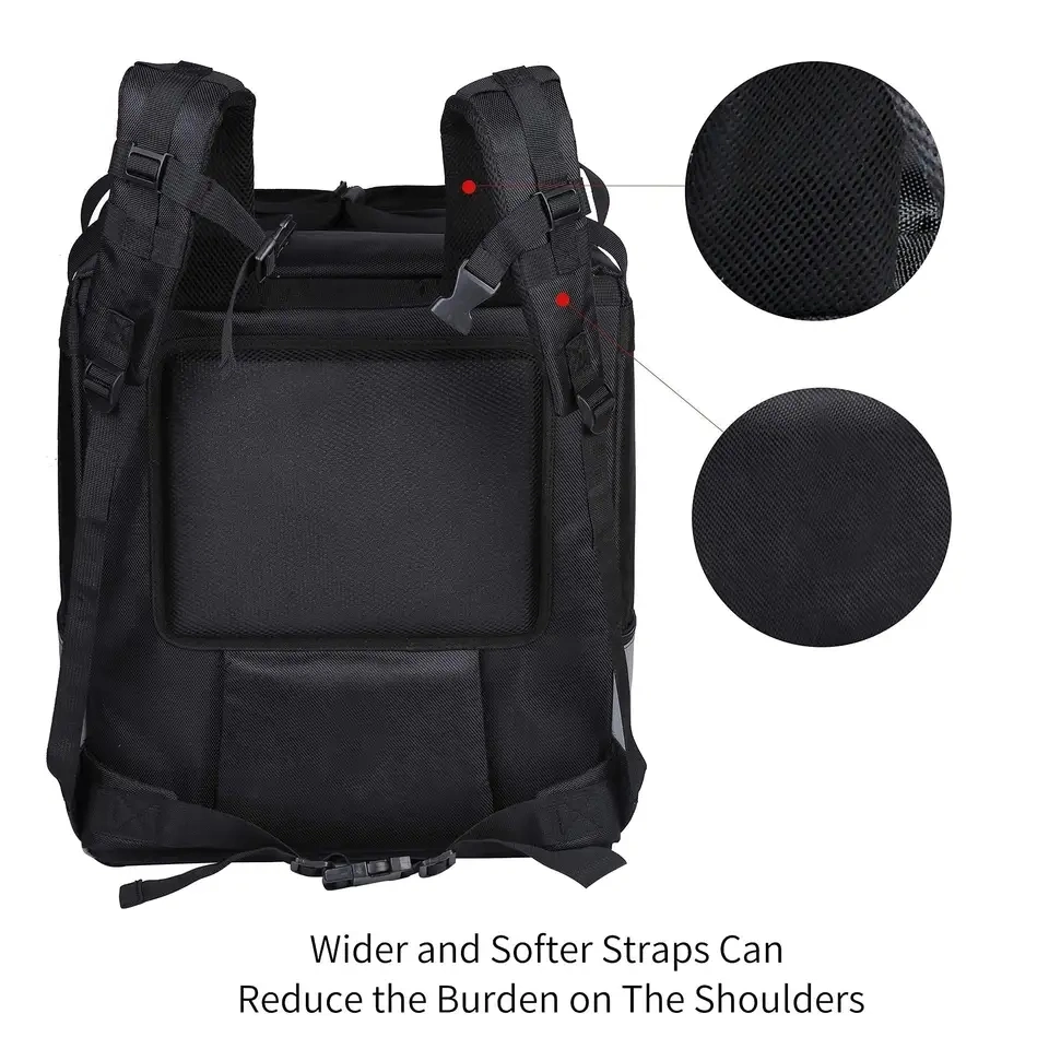 Durable Cooler Insulated Reusable Bag Food Delivery Bag Delivery Man Bag with Shoulder