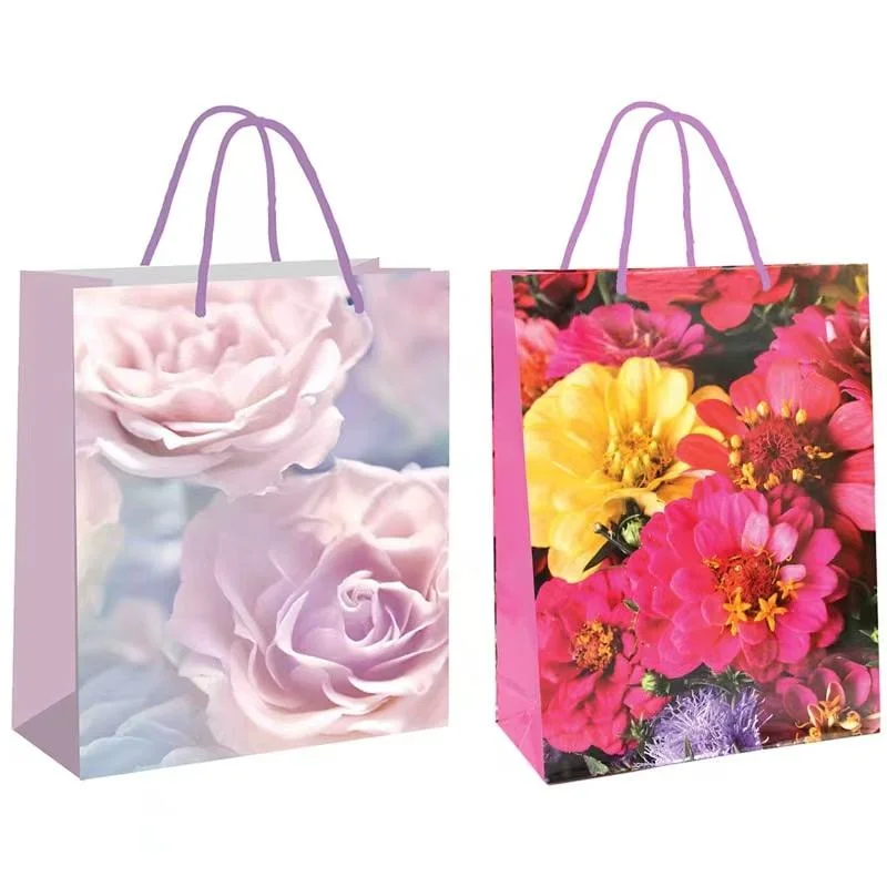 China Factory Wholesale High Quality Designer Custom Printing Fashion Shopping Packaging Tote Paper Bag for Cosmetic Clothing Gift Bags