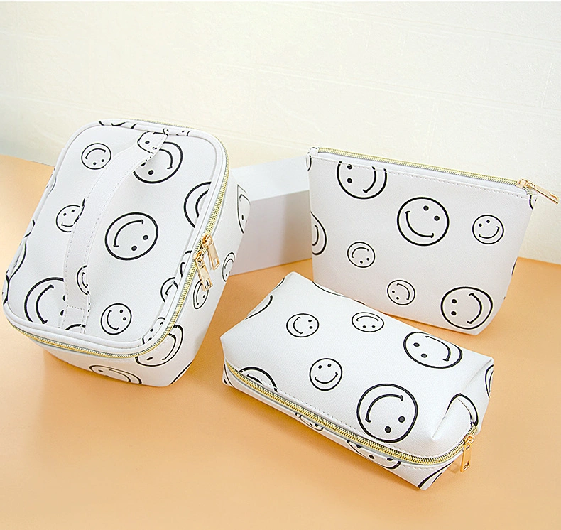 OEM Custom Design Printing Lady Cosmetic Bag Case Toiletry Pouch Waterproof Women Makeup Bag Wallet Clutch Bag