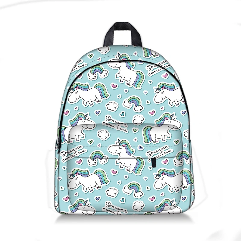 OEM ODM Custom Logo New Primary Secondary Students Waterproof Shoulder School Bag Cute Cartoon Printed Backpacks for Girls