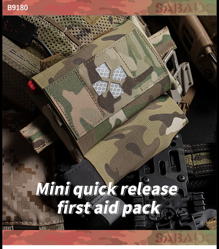 Sabado 2-in-1 Small Ifak Pouch Molle Belt Micro Med Kit Medical Pouch