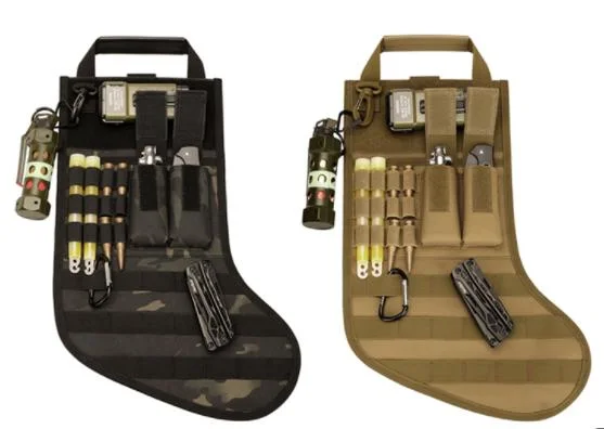 Military Style Molle Tactical Christmas Stocking Gift Carry Bag Storage Pouch