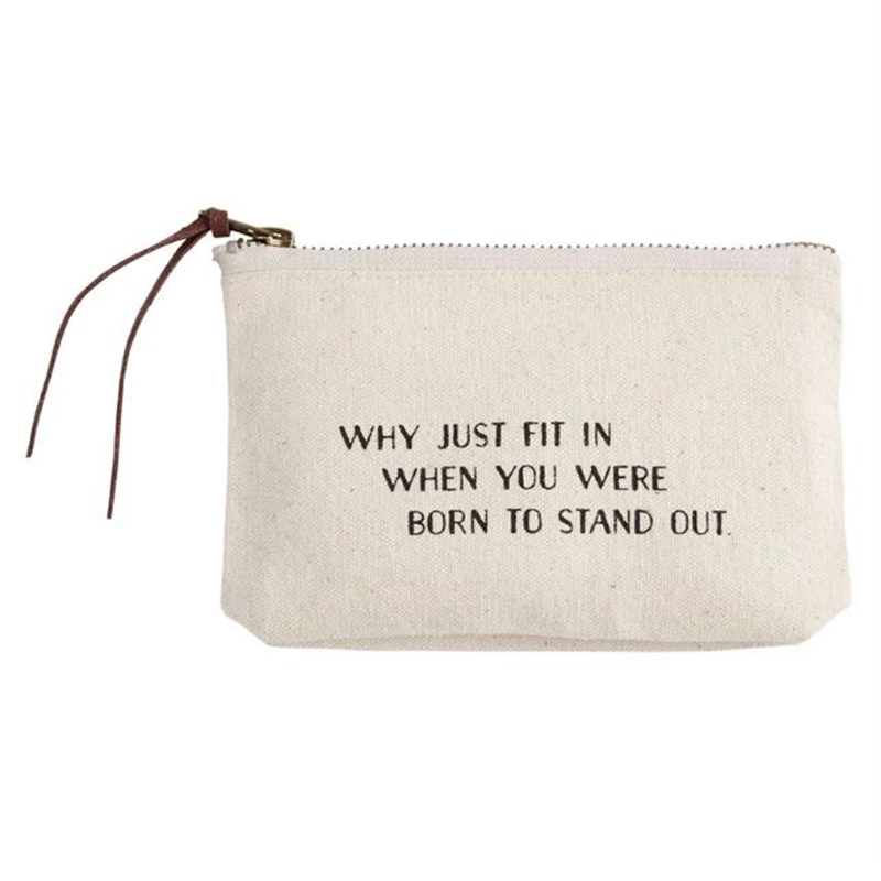 Customize Women Luxury Organic Design Logo Printed Gift Heavy-Duty Reusable Fabric Natural Canvas Cotton Makeup Toiletry Case Storage Pouch Cosmetic Zipper Bag