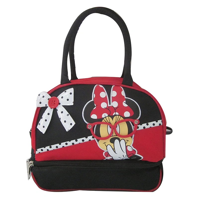 Micky Mouse 3D Printed Pattern School Cooler Lunch Bags for Kids