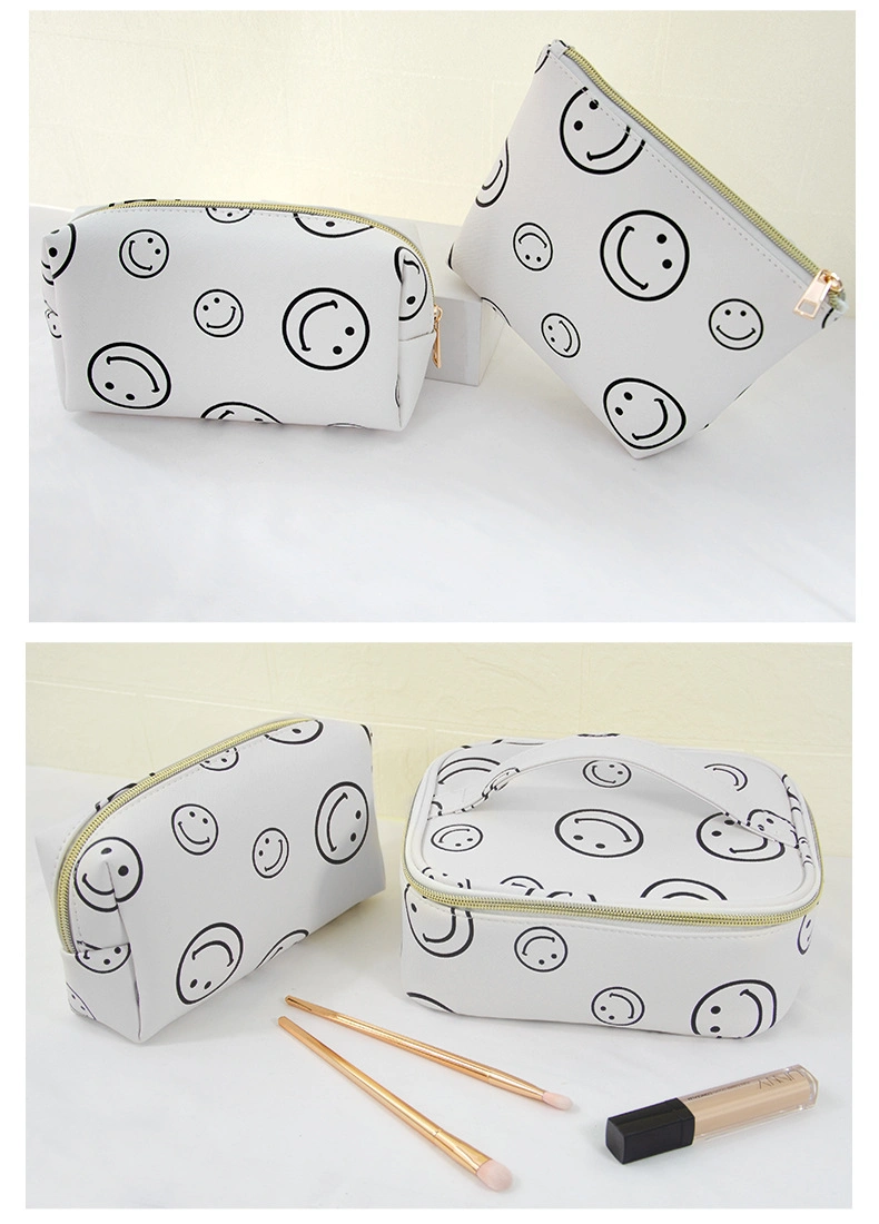 OEM Custom Design Printing Lady Cosmetic Bag Case Toiletry Pouch Waterproof Women Makeup Bag Wallet Clutch Bag