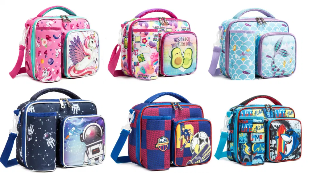 Kids Insulated Lunch Bag for School Travel Camping Trip Picnic