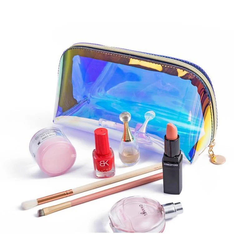 Fashion Laser Cosmetic Bag Women Makeup Case PVC Transparent Beauty Organizer Pouch Female Lipstick Bag Lady Make up Pouch