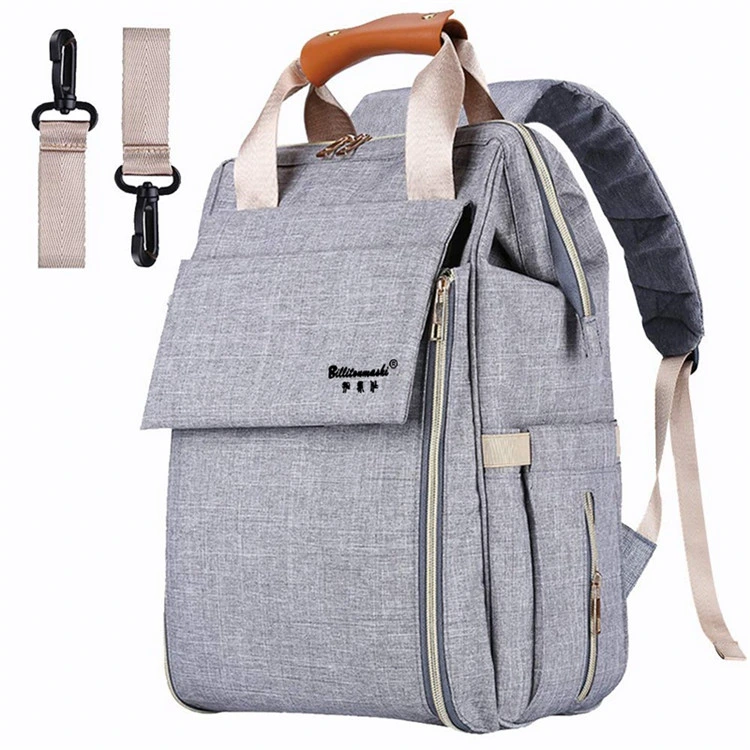 Wear Resistant Breathable Waterproof Outdoor Travel Business Diaper Bag Double Shoulder Bag Backpack