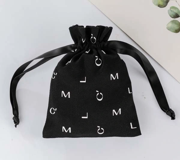 Fabric Gift Bags Cotton Drawstring Bags Gift Packaging Bag for Jewelry Cosmetics Small Pouch Bag Canvas Drawstring Bag Wholesale Muslin Gift Pouch Custom Logo