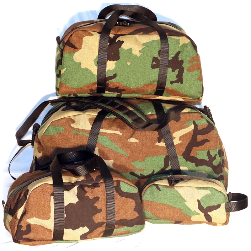 Custom Durable 600d Camouflage 4PCS Sets Promotional Travel Cosmetic Duffel Bag