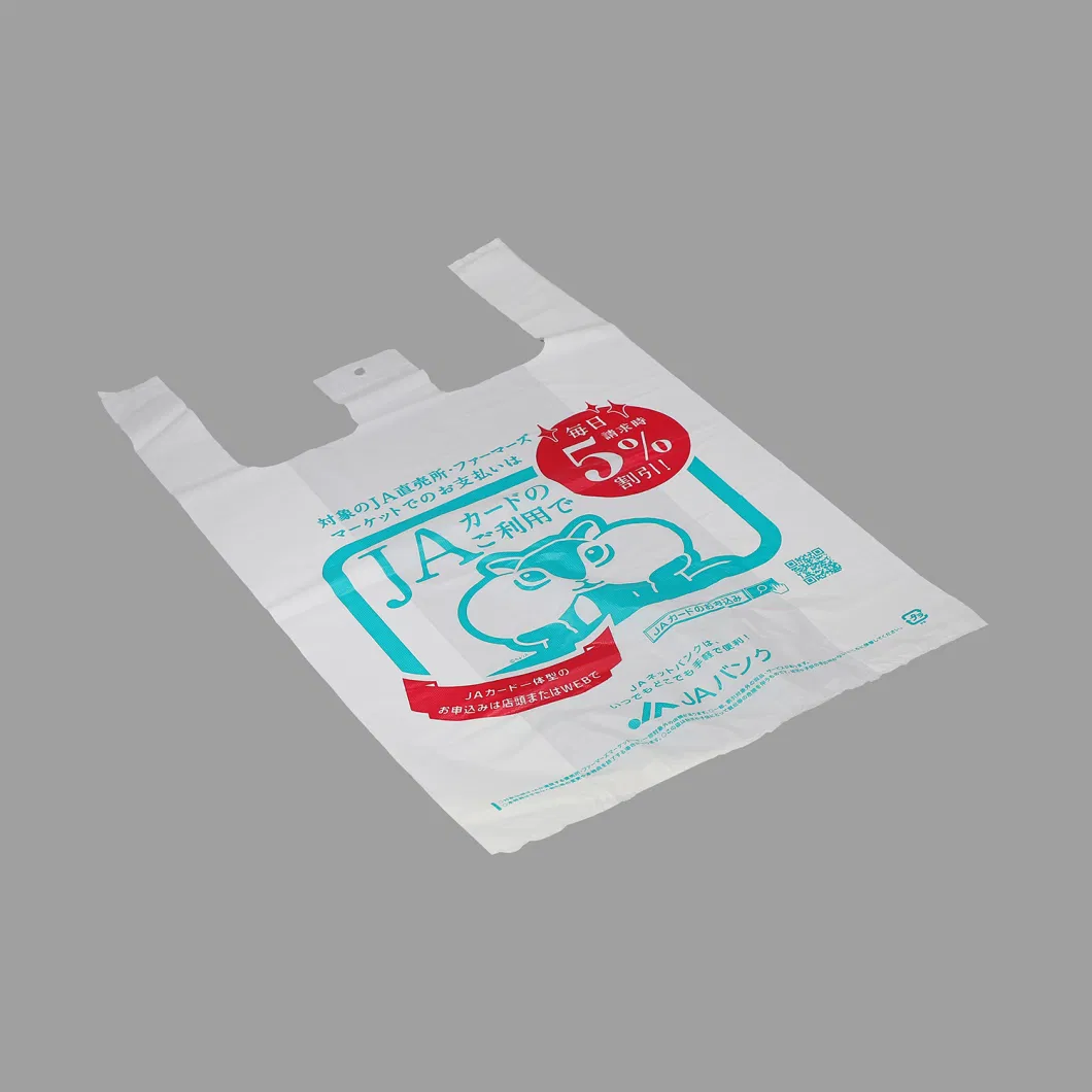 Factory Manufacturer PLA LDPE HDPE Food Packaging Printing Compostable Dog Poop Diaper Water Biodegradable Drawstring Ziplock Garbage T-Shirt Plastic Bag