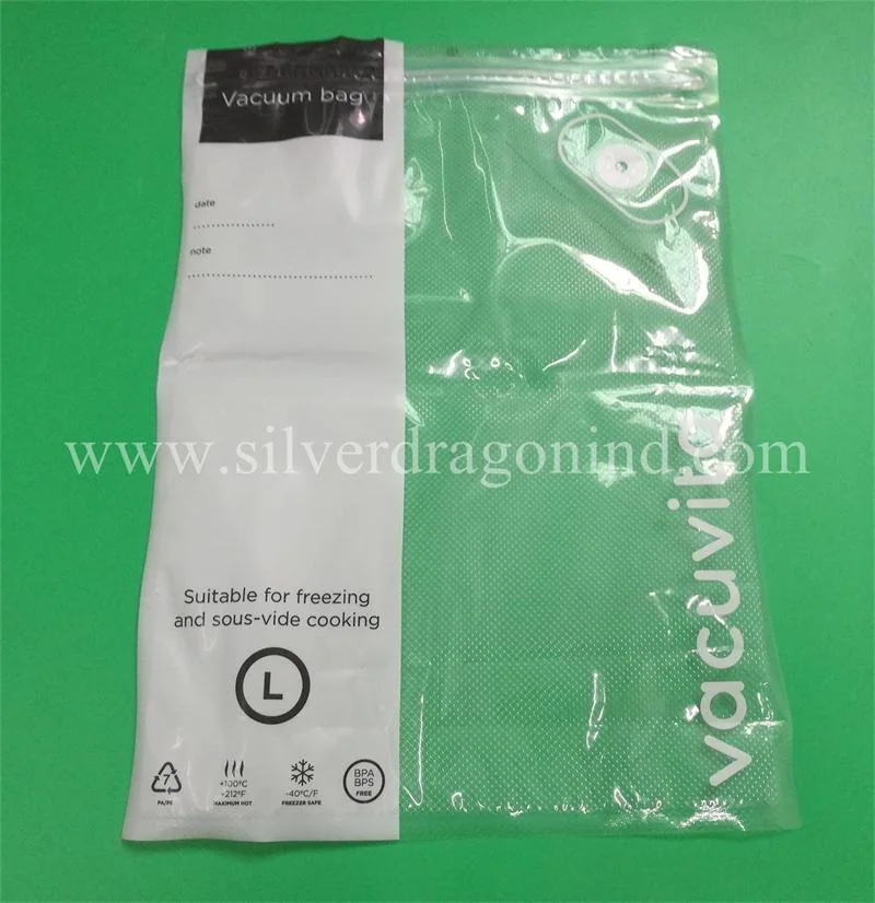 Custom Plastic Resealable Vacuum Packaging Pouch/Bag with Zipper and Air Valve