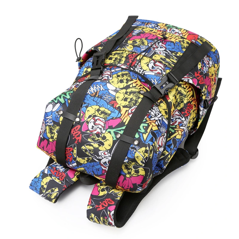 Waterproof Fashion School Bag Hiking Travel Digital Printing Backpack