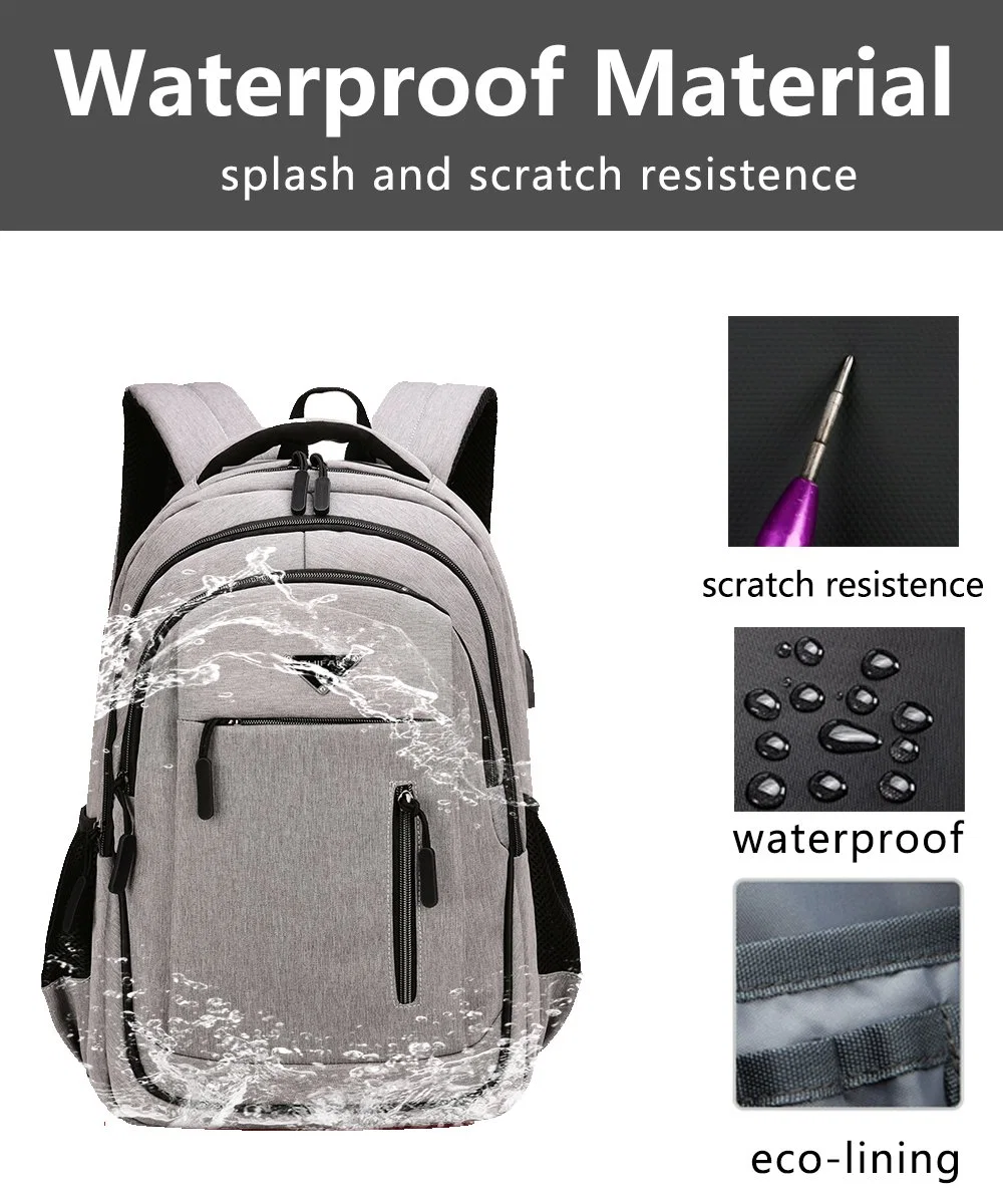 Waterproof Men&prime;s Laptop Bag Business Backpack Laptop Men Travel Backpack College School