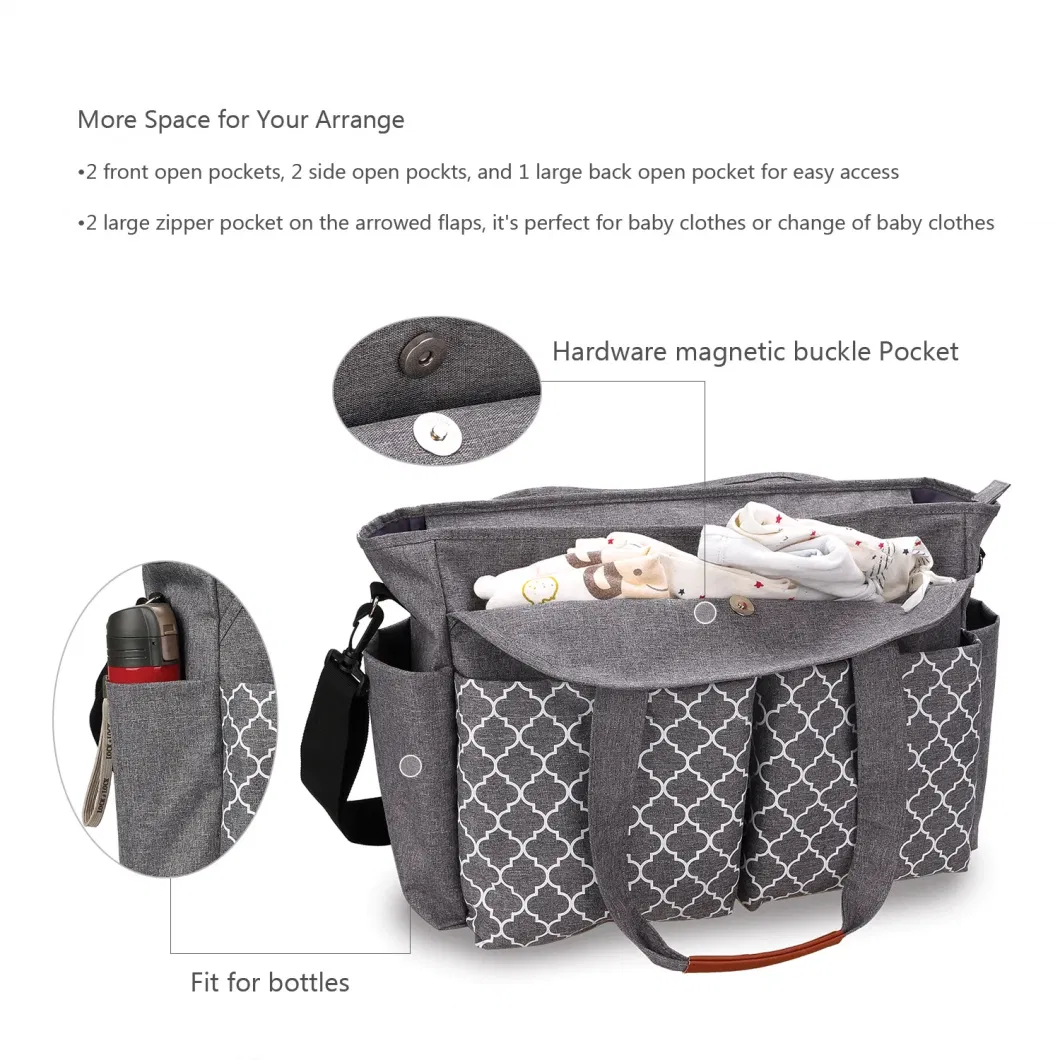 2024 New Baby Diaper Mommy Bags for Hospital Extra Large Baby Diaper Travel Bag 3 Set Mummy Tote Diaper Bag