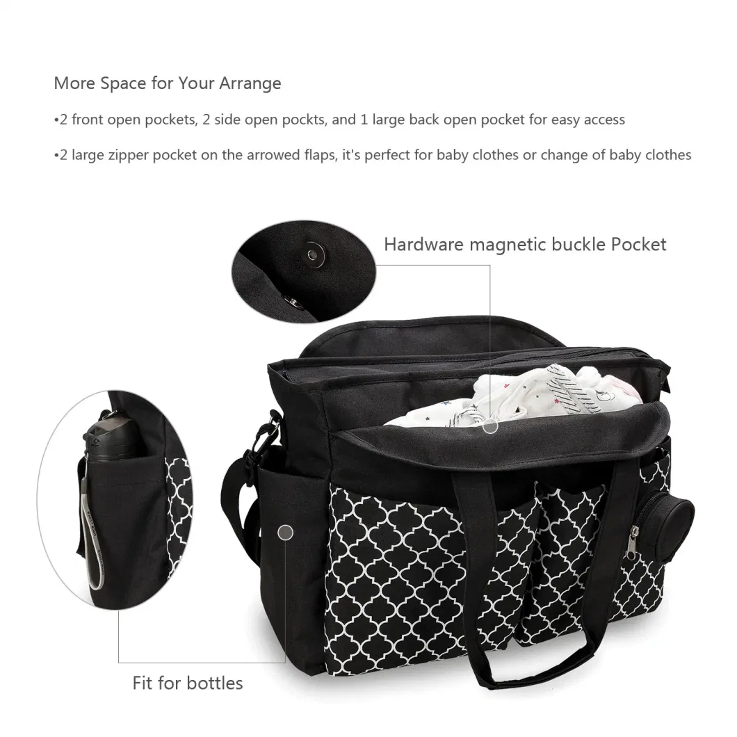 2024 New Baby Diaper Mommy Bags for Hospital Extra Large Baby Diaper Travel Bag 3 Set Mummy Tote Diaper Bag
