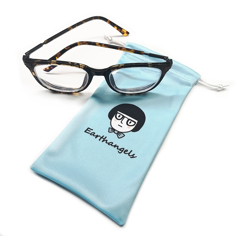 Sublimation Printed Soft Microfiber Drawstrings Bags Pouch for Sunglasses Eyeglasses