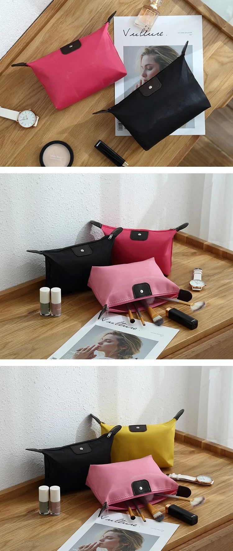 Custom Logo Promotional Gift Small PVC Travel Makeup Cosmetic Bag