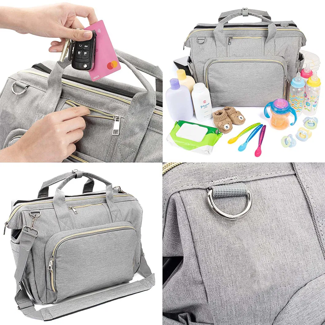 Baby Diaper Bag with Changing Station; Waterproof Diaper Bag