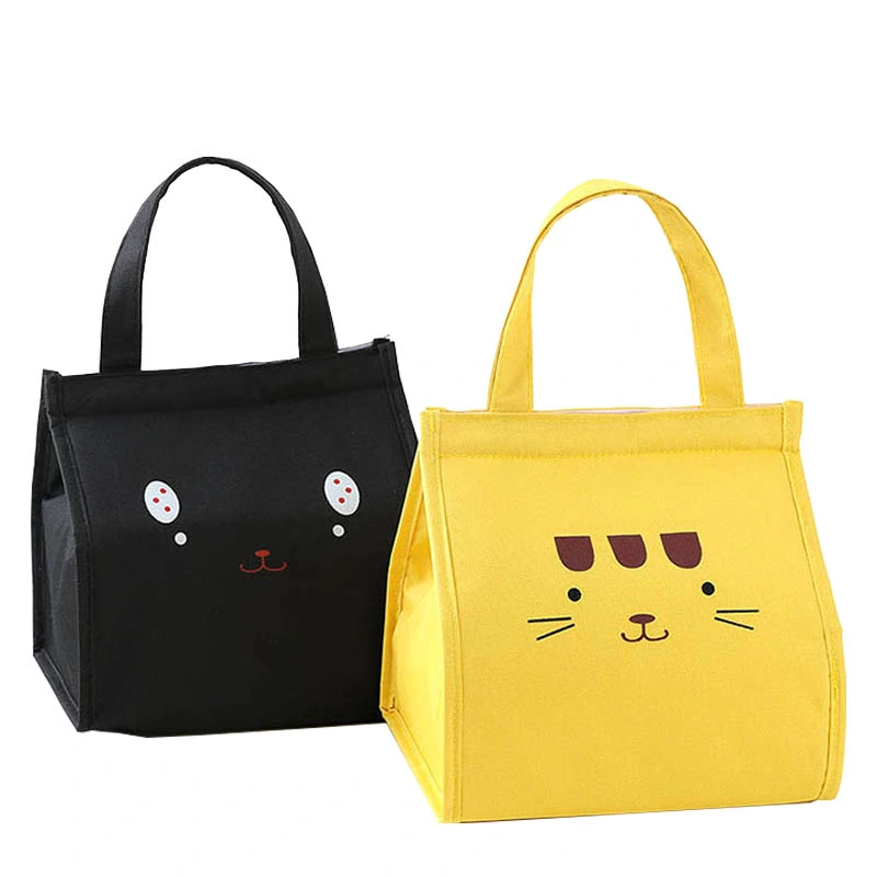 Wholesale Custom Printed Cute Cartoon Kids School Lunch Bag with Handles