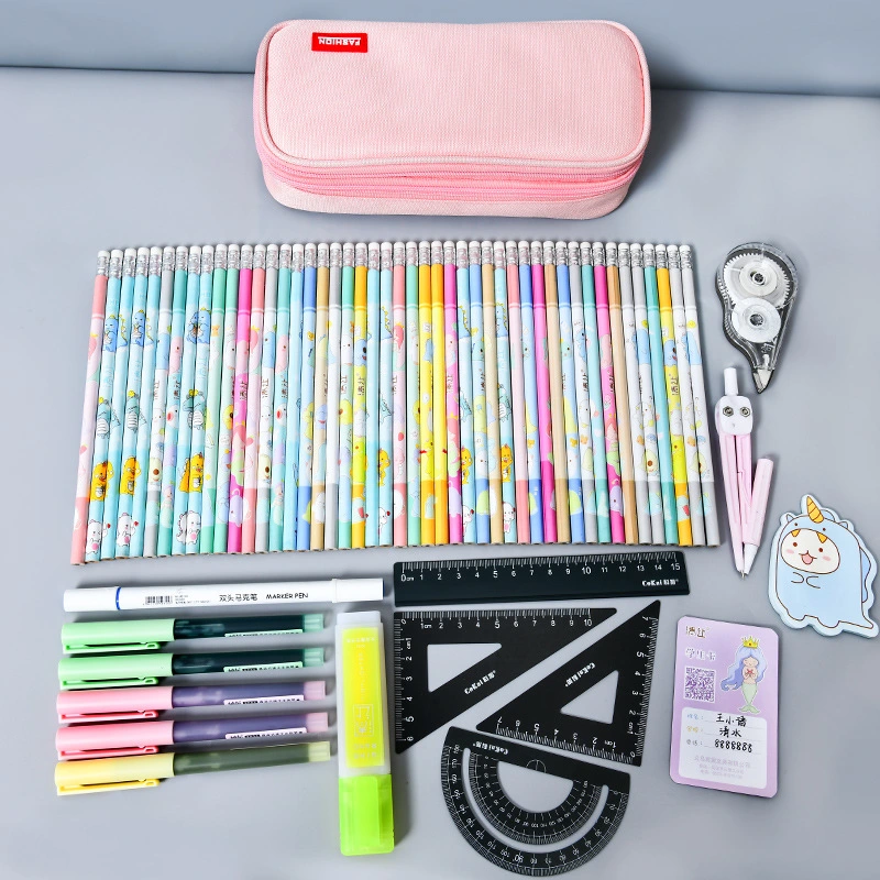 Big Capacity Office Primary School Students Stationery Promotion Gift Children Kids Pen Pencil Cases Bag Pouch