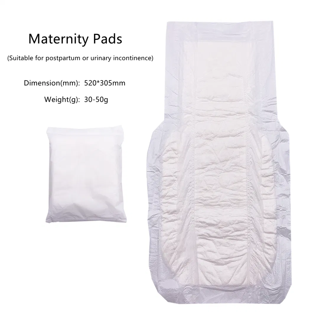 Private Label Menstrual Pads Organic Cotton Menstrual Pads for Hospitals