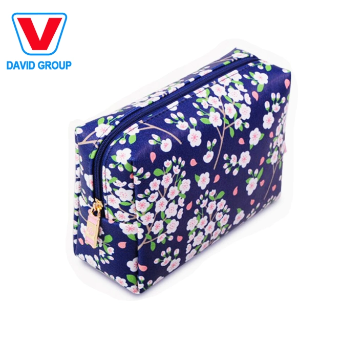 Customize Square Portable Travel Cosmetic Storage Bag Waterproof Clear Makeup Toiletry Bag