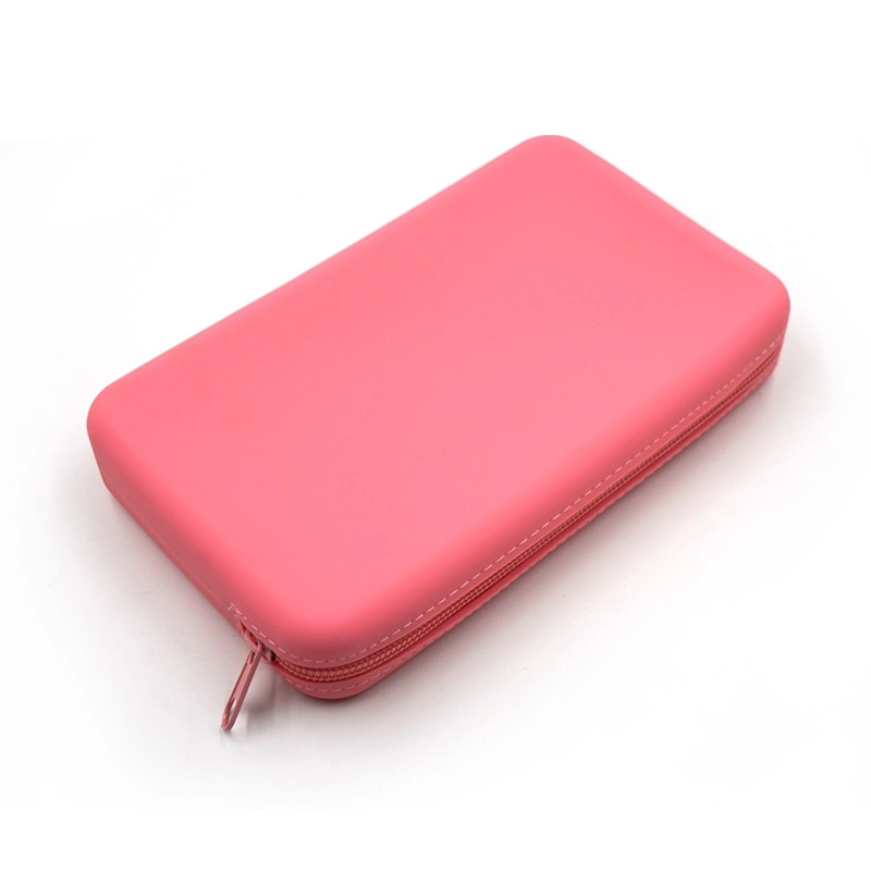 Makeup Brush Silicone Square Daily Toiletries Zipper Solid Color Customizable Cosmetic Bag