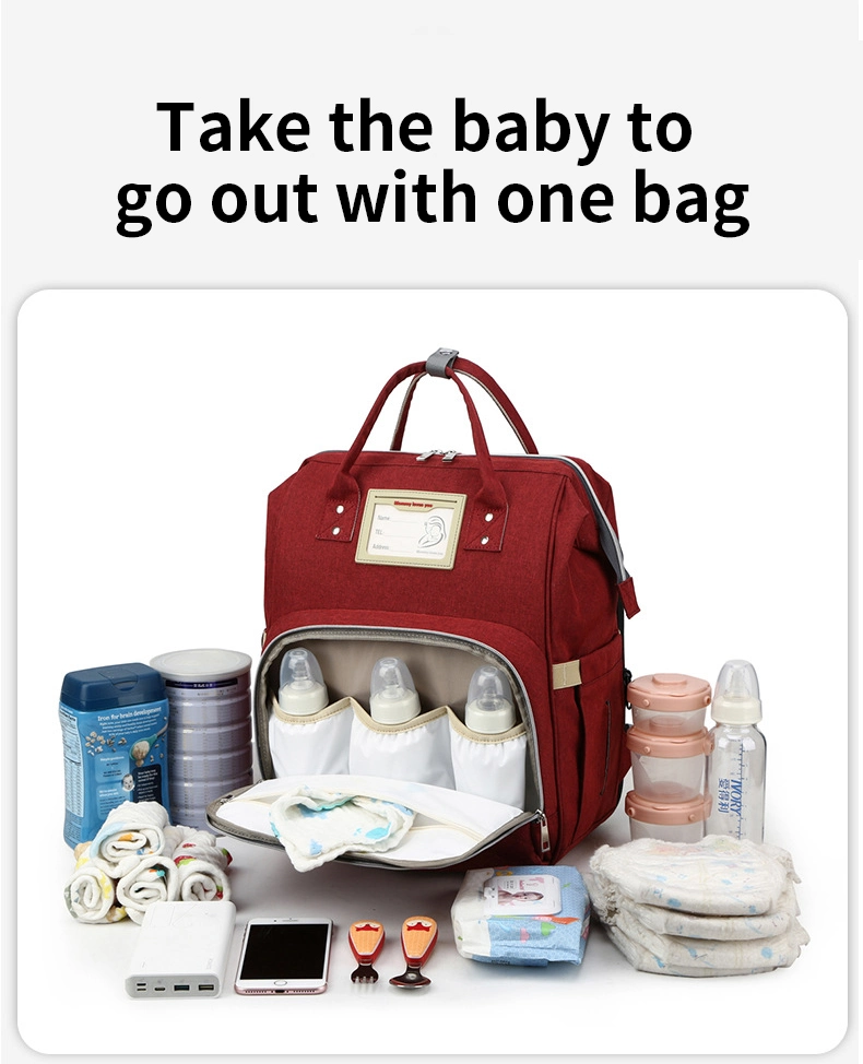 Sedex, SGS, ISO9001 Waterproof Diaper Bags for Girls Mummy Bag