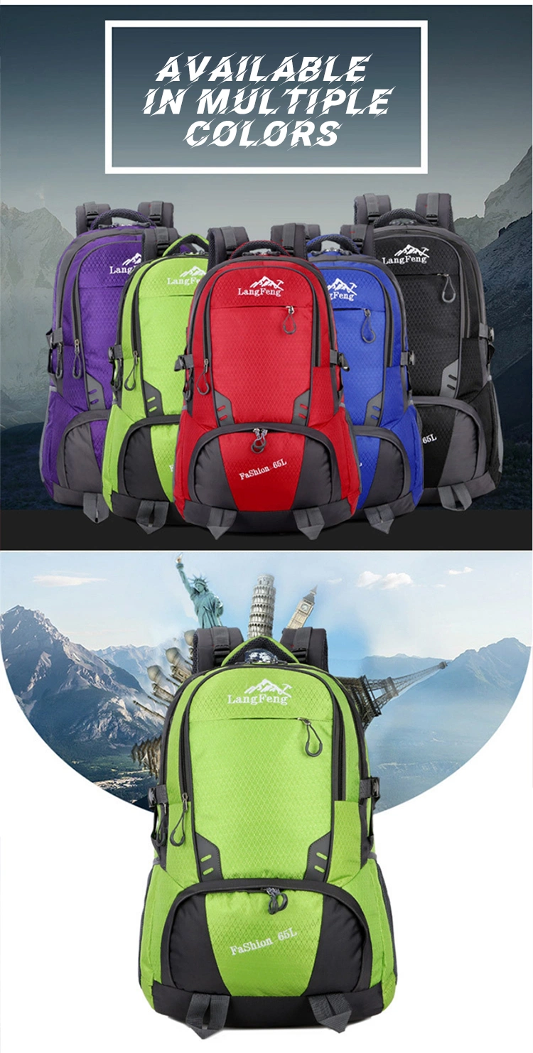 Unisex Outdoor Backpack Camping Hiking Backpack Waterproof Travel Sports Bag Trekking Rucksack School Bag for Male Women Female