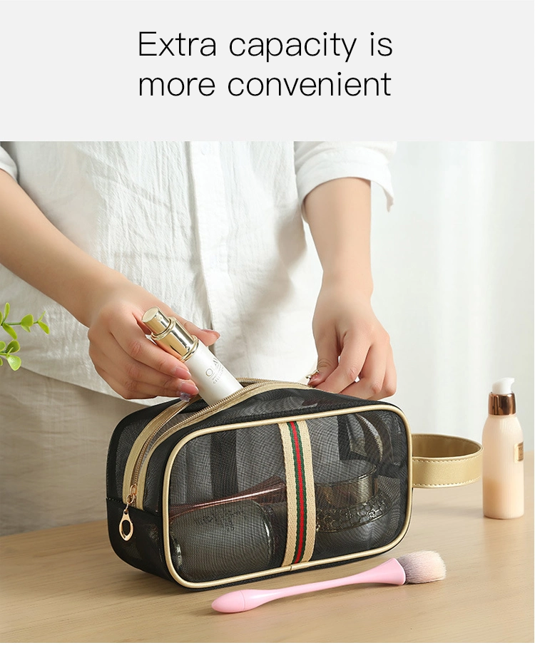 Light Flight Makeup Organizer Toiletry Bag for Women Large Capacity Travel Cosmetic Bag
