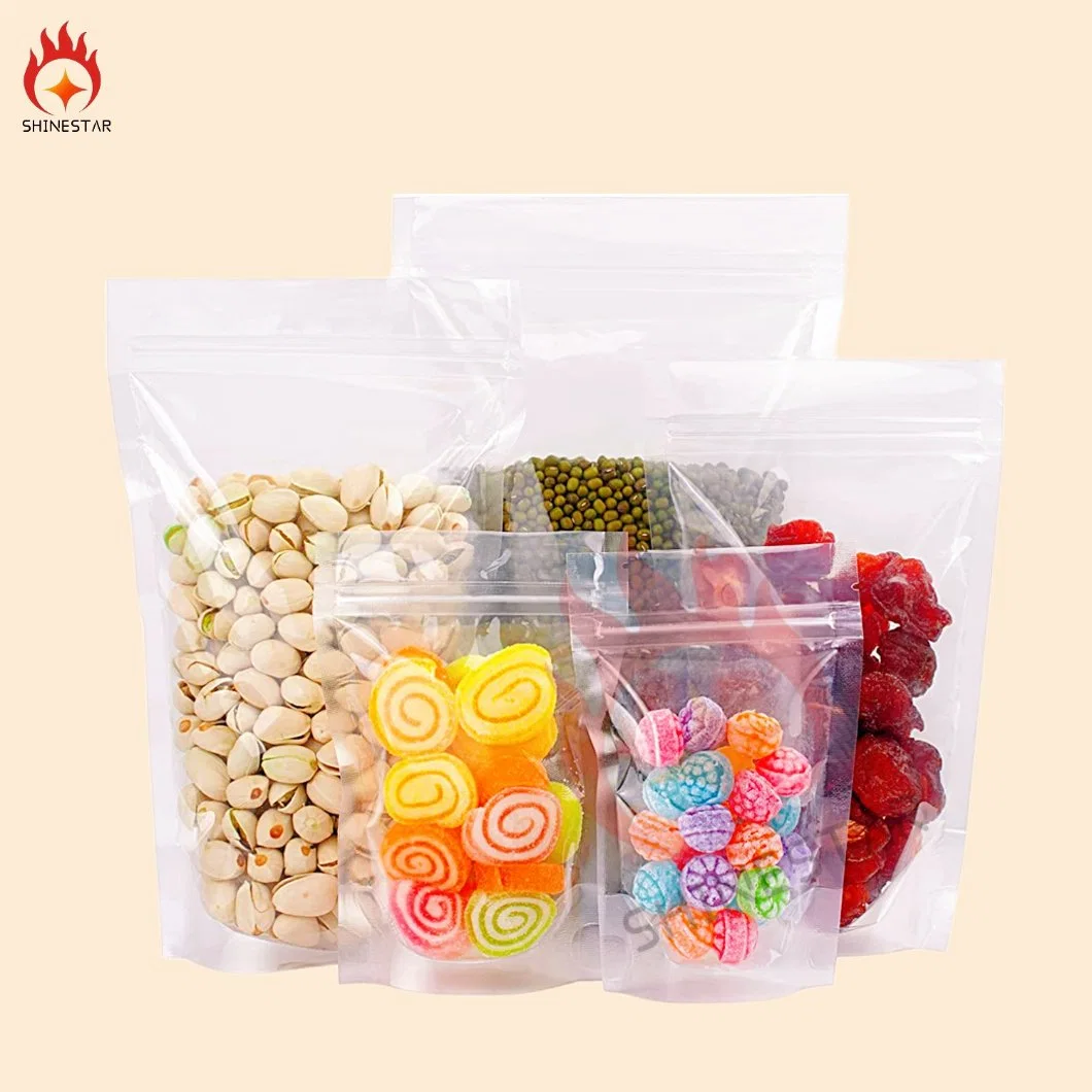 Zipper Lock Food Coffee Heat Sealed Plastic Packaging Bags Stand up Pouch
