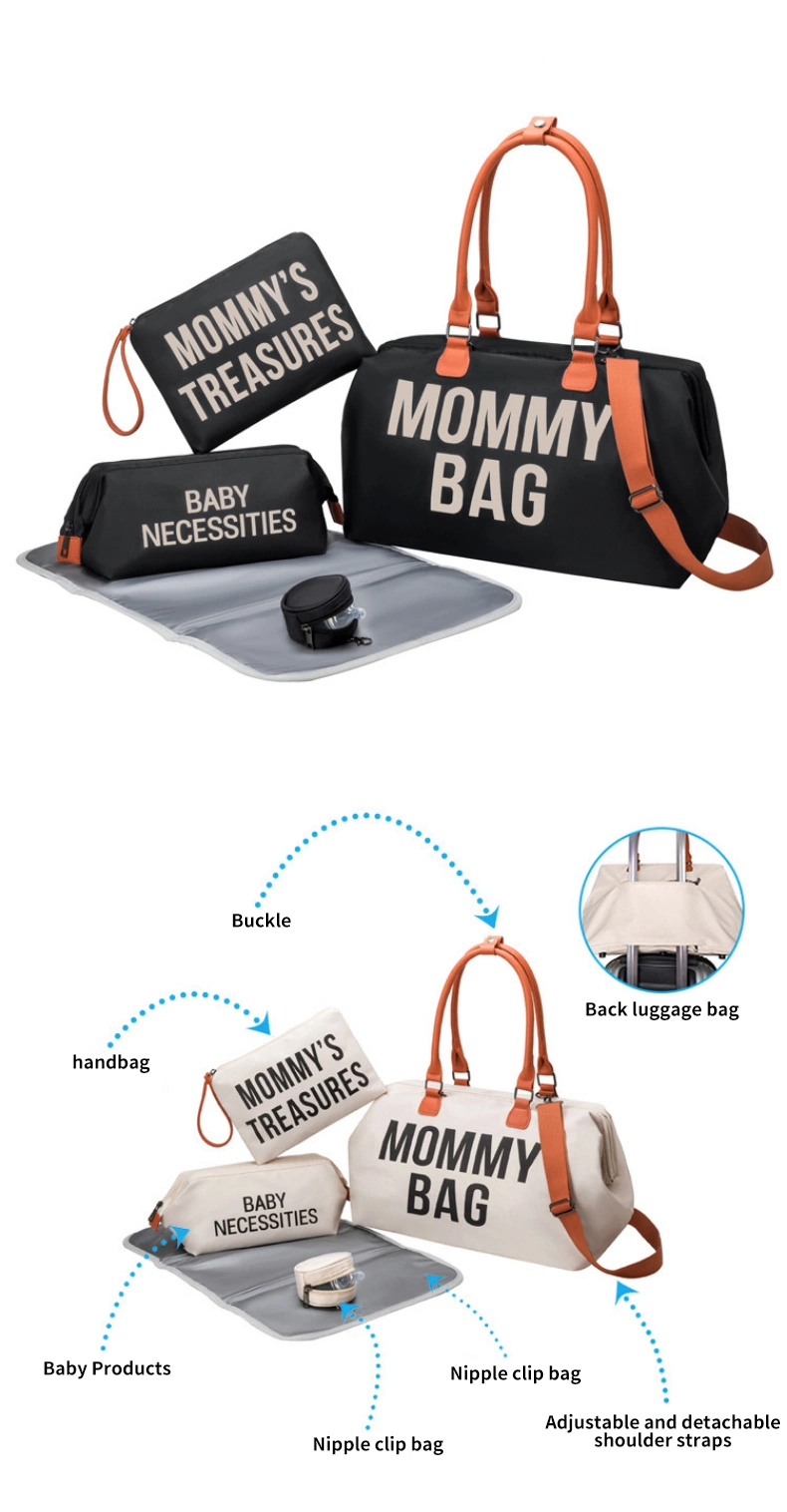 Factory 3 Set Diaper Tote Bag Waterproof Mommy Bag for Hospital Overnight Maternity