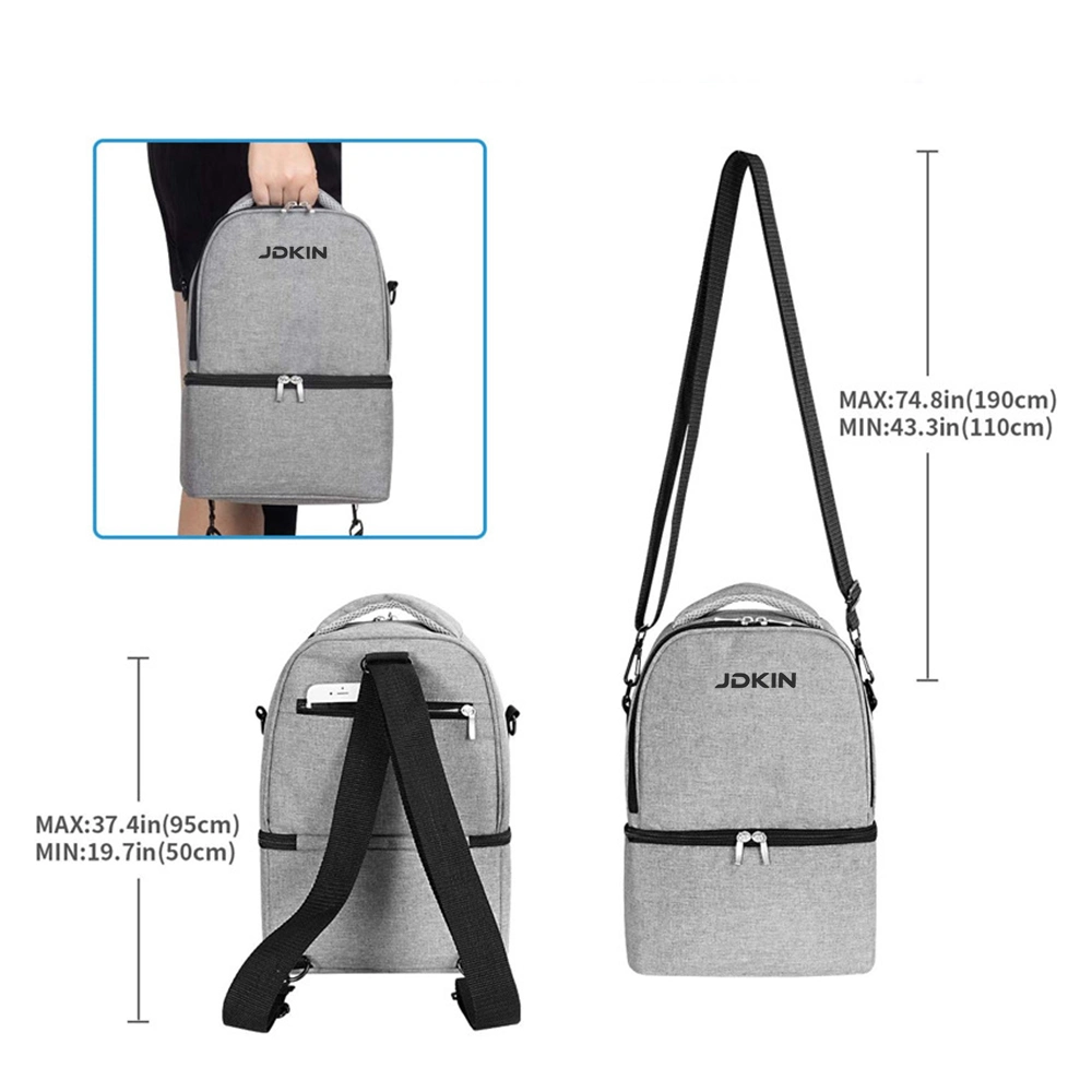 New Arrival Double Deck Insulated Cooler Lunch Bag for Kids Men Women for School Work