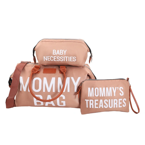 Luxury Waterproof Large Nappy Bags Travel Mummy Tote Diaper Bag 3 Set Mommy Bag for Hospital