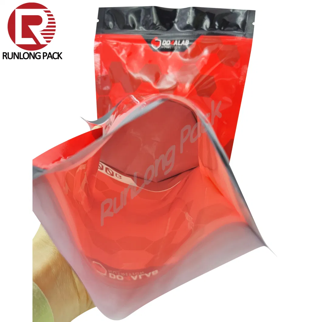 Hot Sales Flat Zipper Glossy Matte Inventory Food Packaging Shopping Bag Chips Snacks Tobacco Pouch