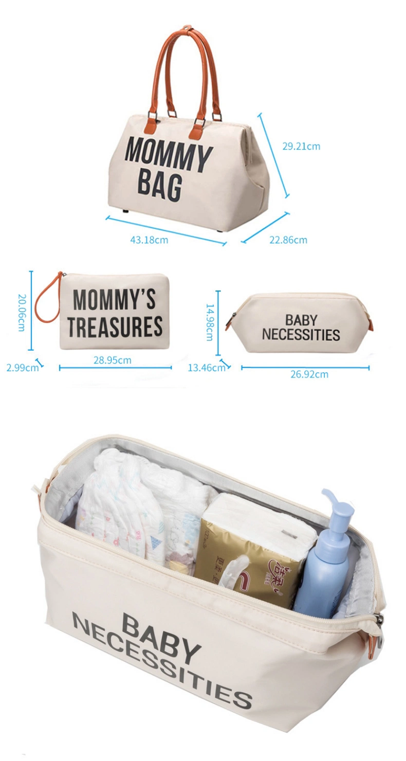 Factory 3 Set Diaper Tote Bag Waterproof Mommy Bag for Hospital Overnight Maternity