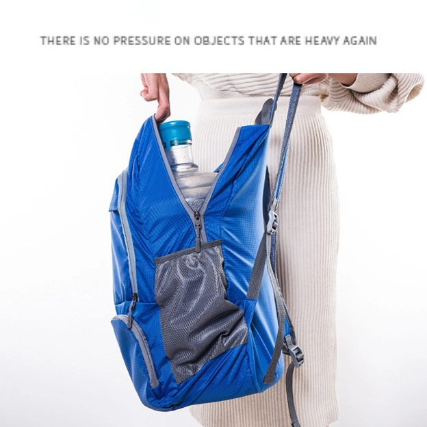 Student School Bag Printed Logo Outdoor Hiking Sport Foldable Backpack