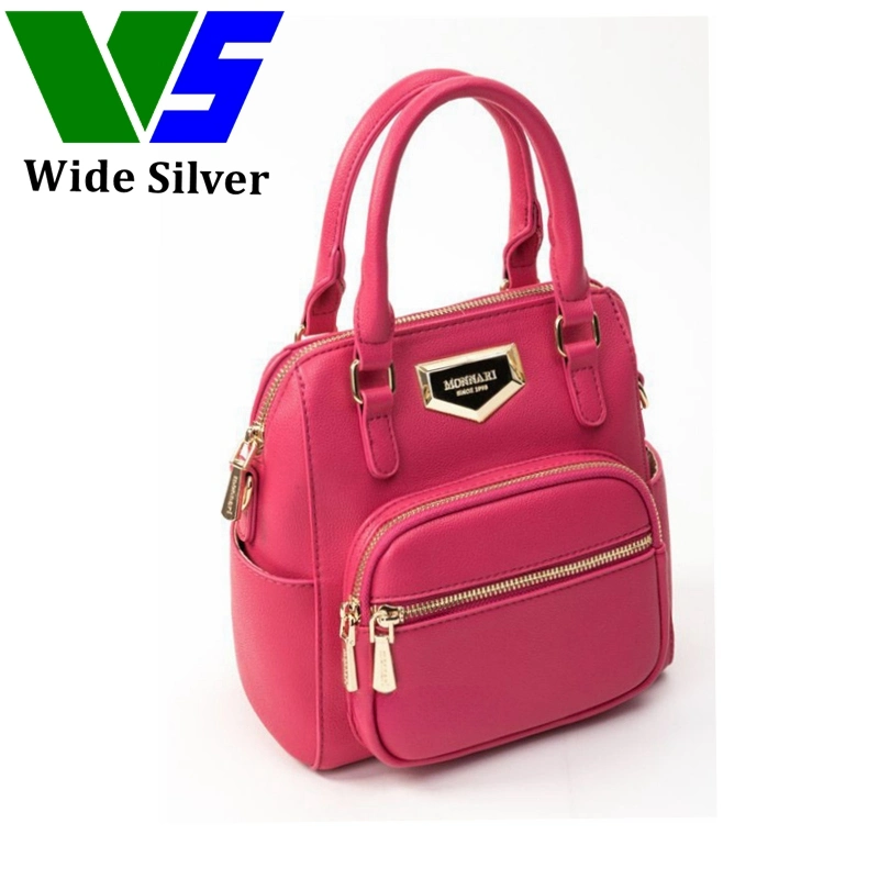 Wide Sliver New PU PVC Leather Candy Color Large Capacity Handbag Tote Bag