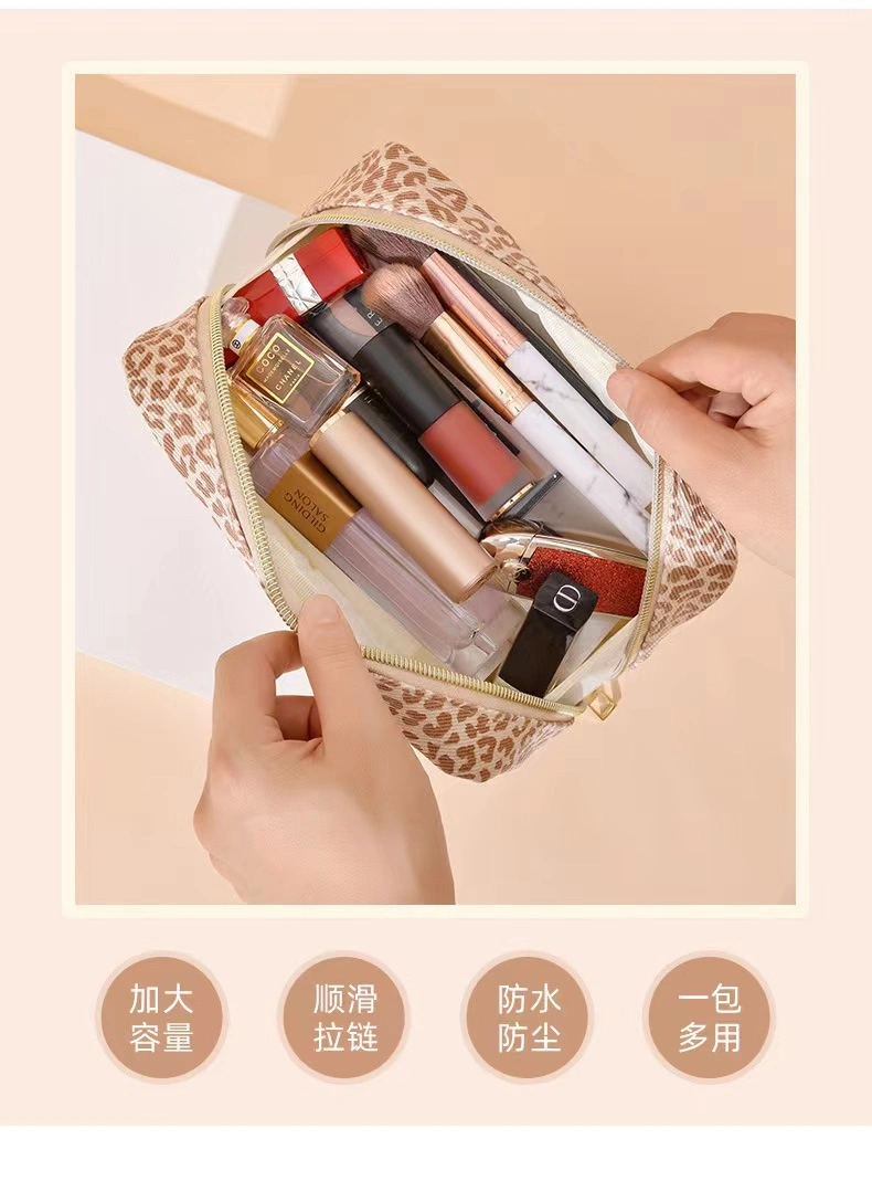 Cosmetics Makeup Pink PU Travel Toiletry Women&prime;s Cosmetic Bag