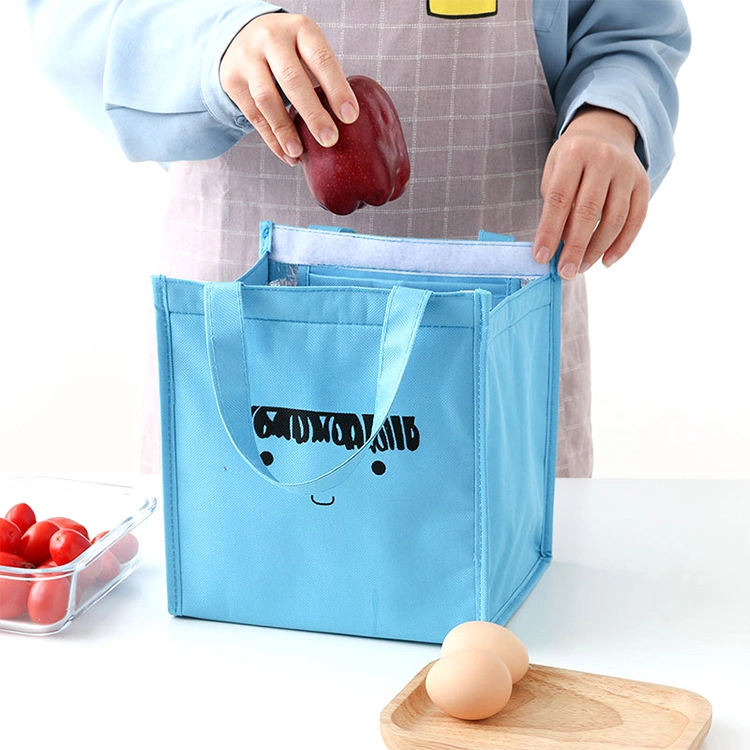 Wholesale Custom Printed Cute Cartoon Kids School Lunch Bag with Handles