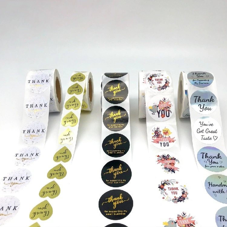 Custom Printed Logo Cosmetic Bottle Makeup Product Packaging Paper Self Adhesive Label Sticker