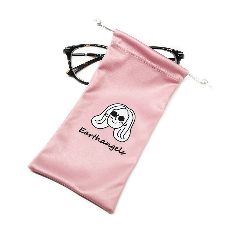 Sublimation Printed Soft Microfiber Drawstrings Bags Pouch for Sunglasses Eyeglasses