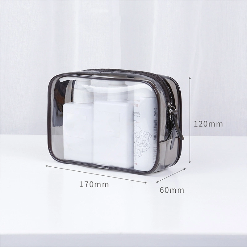 Women&prime;s Transparent Cosmetic Bag Necessaire Makeup Bag Organizer for Cosmetics PVC Clear PVC Lipstick Pencil Cases Pouch