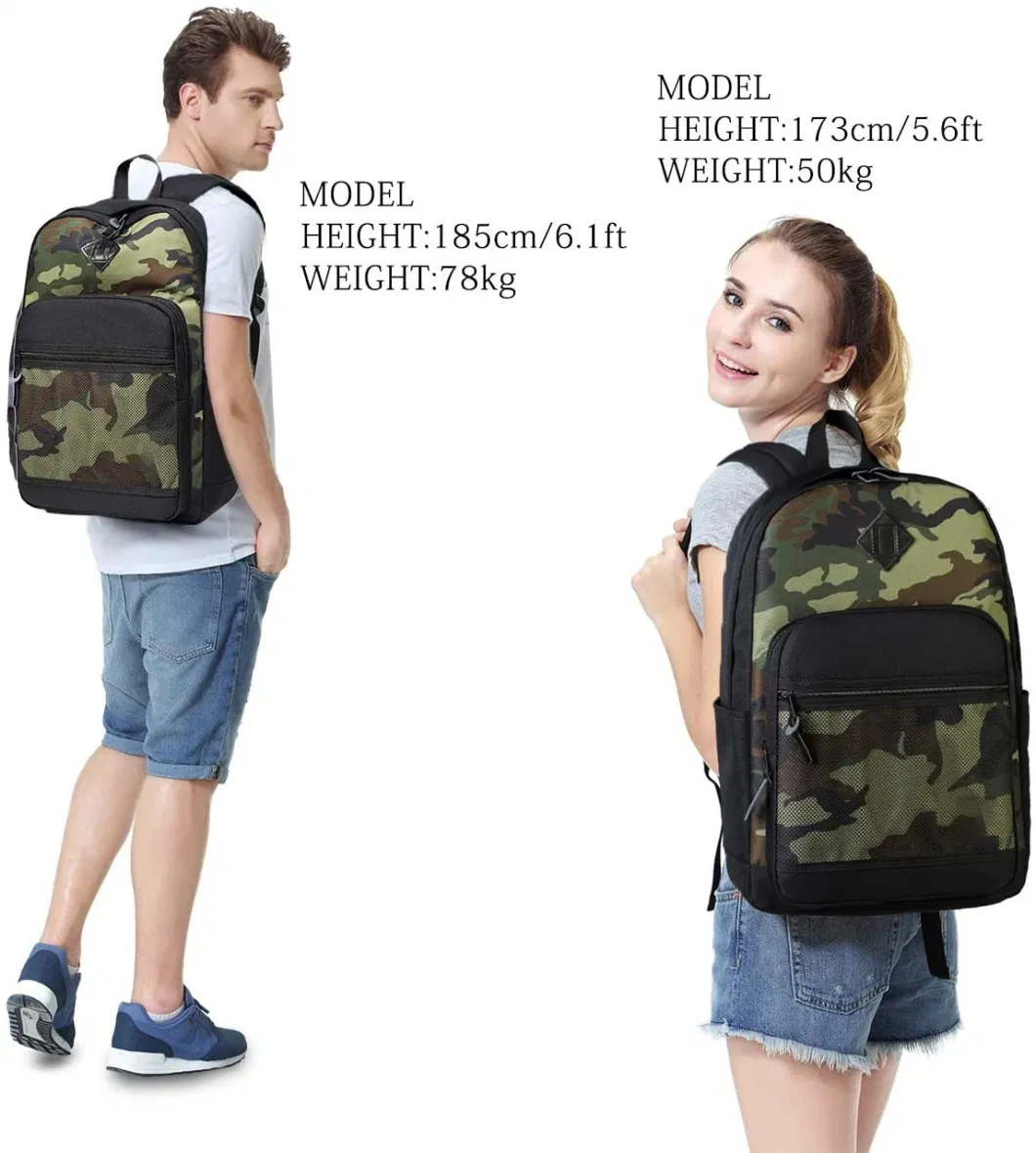 Fashion Polyester Hiking Sports Travel School Laptop Shoulder Bag Backpack
