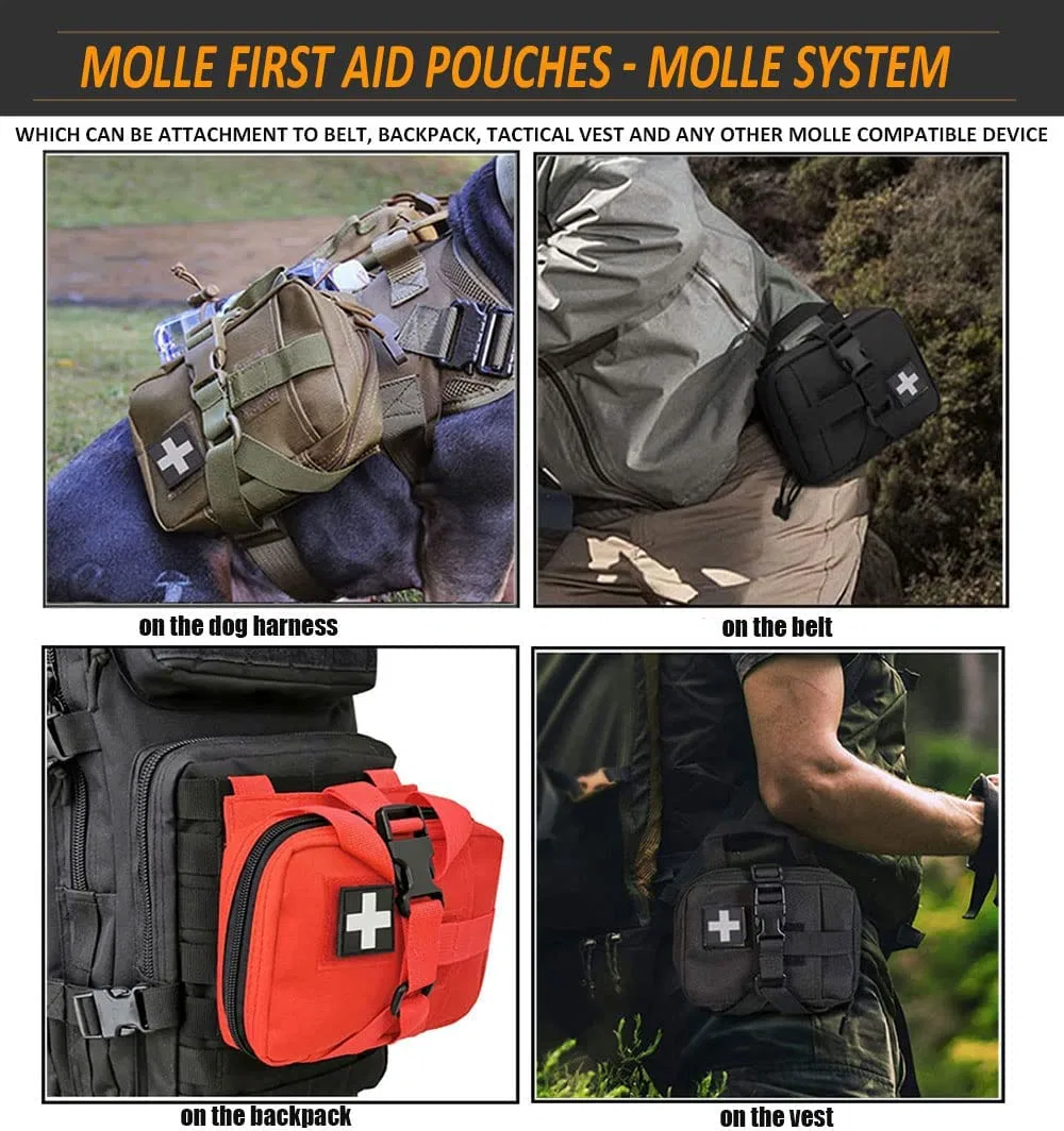 EDC Tactical Bag Waist Belt Pack Hunting Vest Emergency Tools Pack Outdoor Medical First Aid Kit Camping Survival Pouch