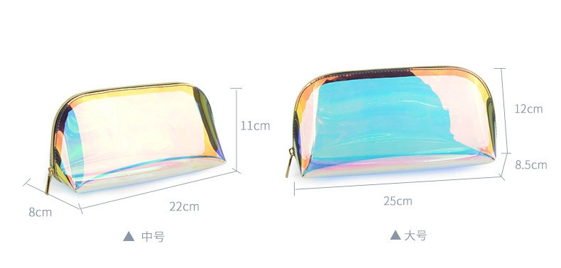 Waterproof Laser TPU Transparent Leisure Travel Makeup Promotion Gift Beauty Storage Organizer Cosmetic Clutch Bag Pouch (CY3352)