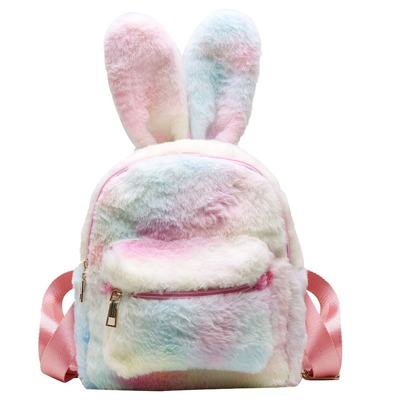 Hot Sale Cute Cartoon Bunny School Backpack Children Coin Purse Bag for Teens School Bag