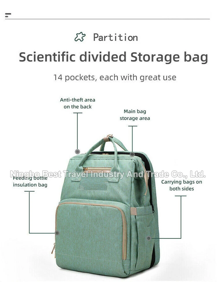 Multifunctional Travel Mommy Bag Baby Nappy Bags Waterproof Backpack Baby Diaper Bags