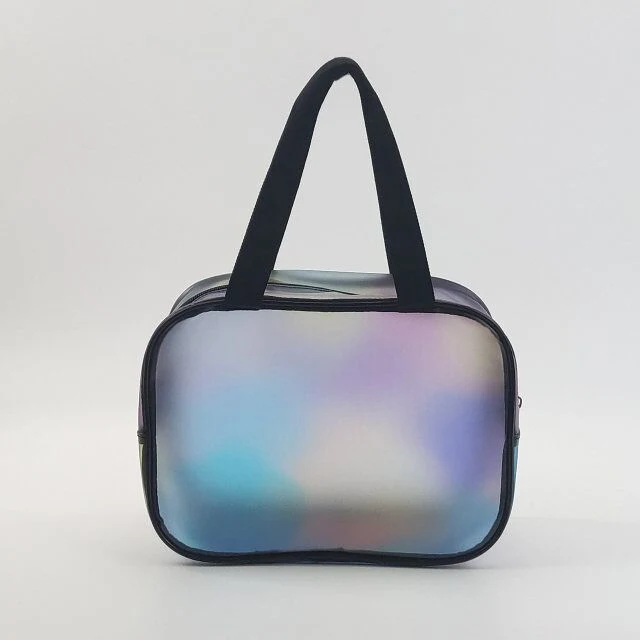 Large Capacity Tote PVC Cosmetic Bag Travel Makeup Bag